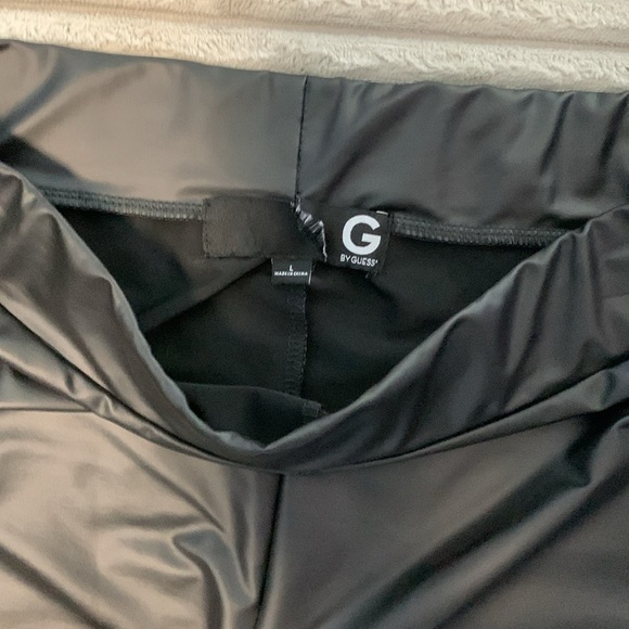 Guess Cut-Out Pants Women's Pleather Large Black - Picture 10 of 10